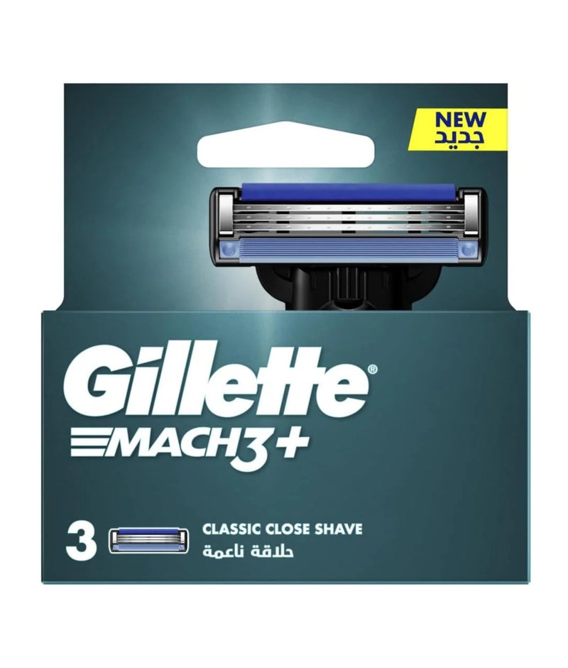 Gillette Mach3 Razor Blade Refills – 3 Cartridges | Sharp & Comfortable Shave with Triple Blade Technology - Image 1
